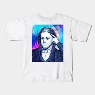 Rufus Wilmot Griswold Snowy Portrait | Rufus Wilmot Griswold Artwork 13 Kids T-Shirt